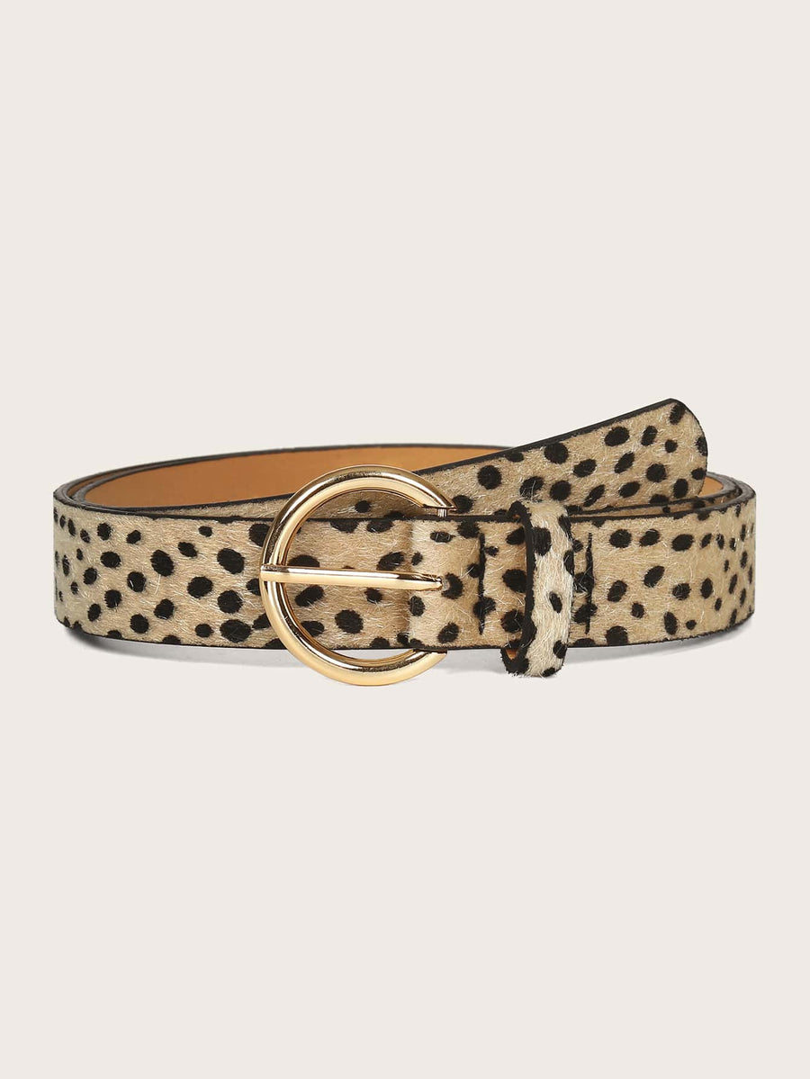 Dalmatian Print Haircalf Belt