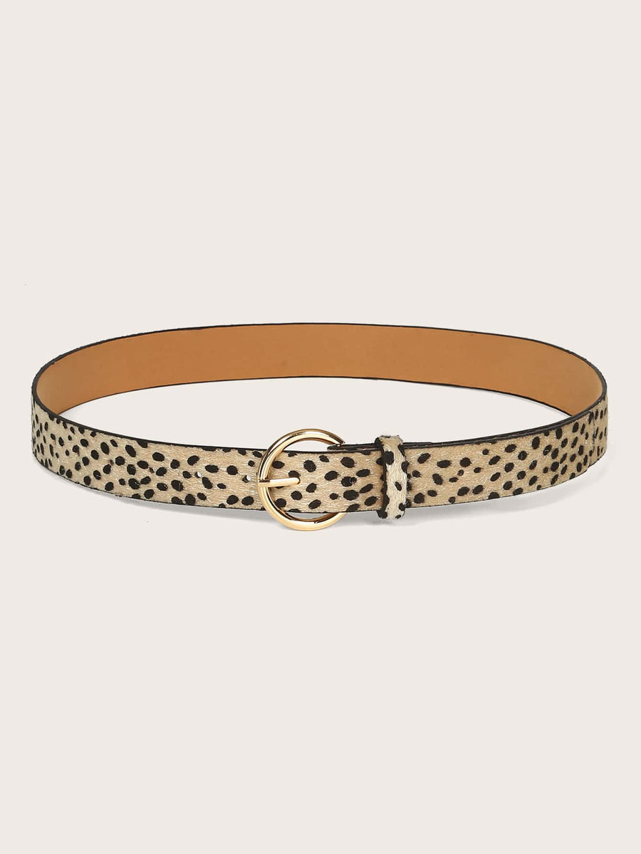Dalmatian Print Haircalf Belt