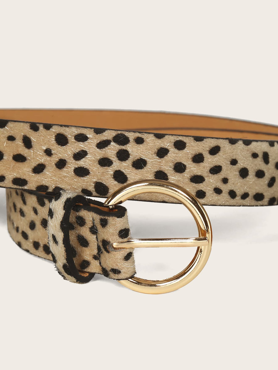 Dalmatian Print Haircalf Belt