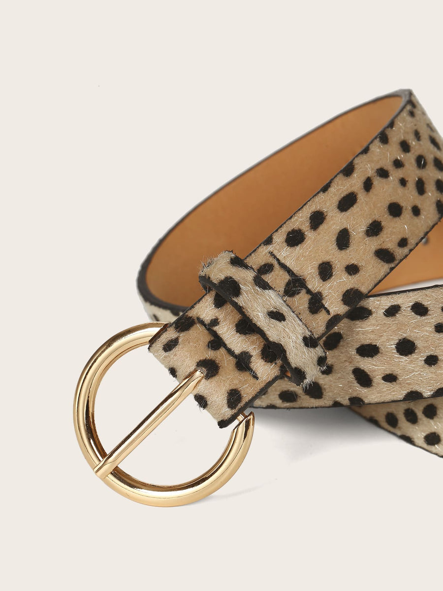 Dalmatian Print Haircalf Belt