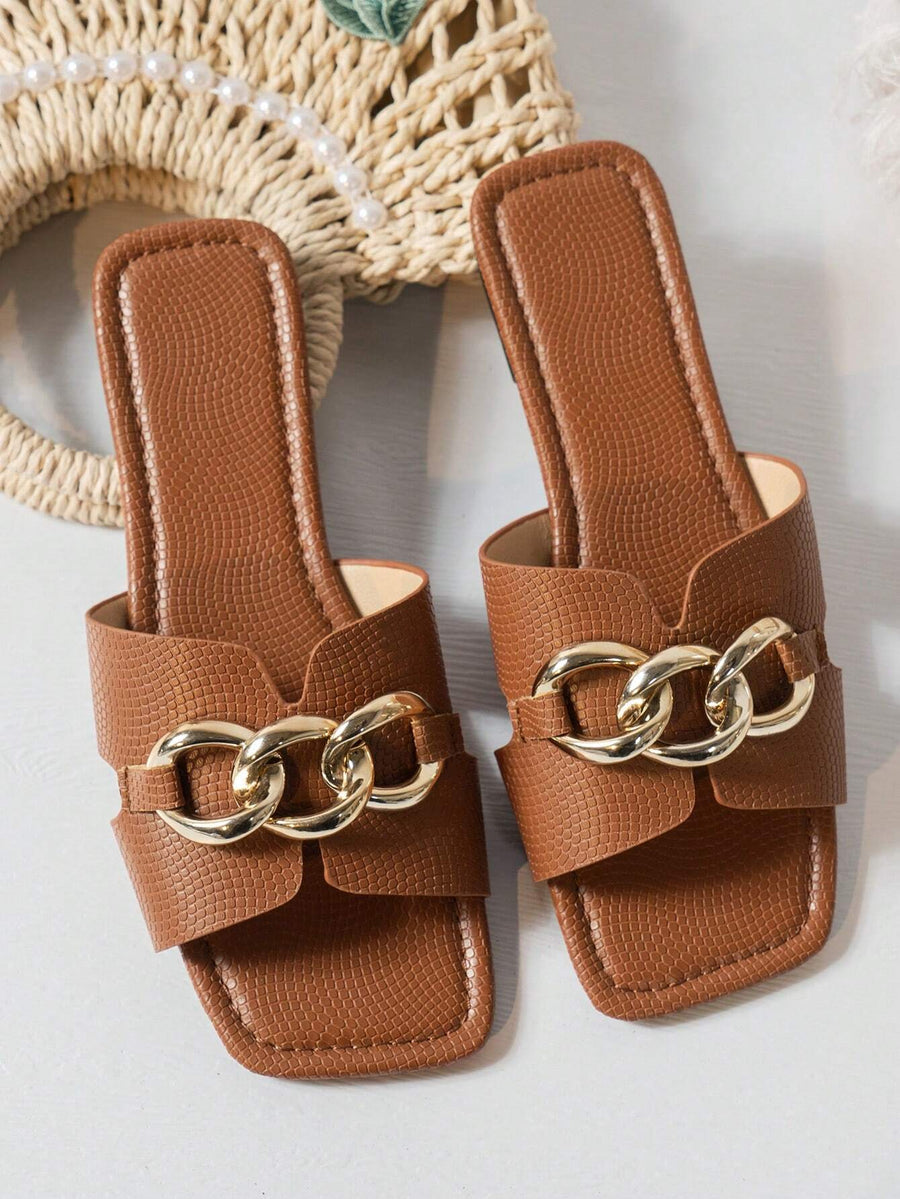 Dorado Circle low sandals - Brown