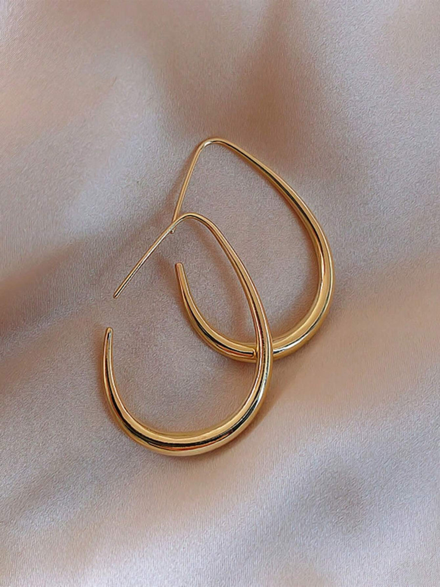 Gold Tear Earrings