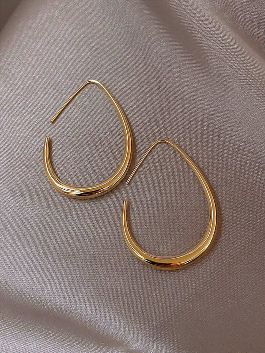 Gold Tear Earrings