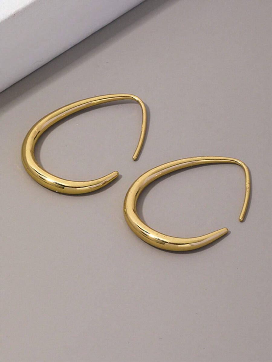 Gold Tear Earrings