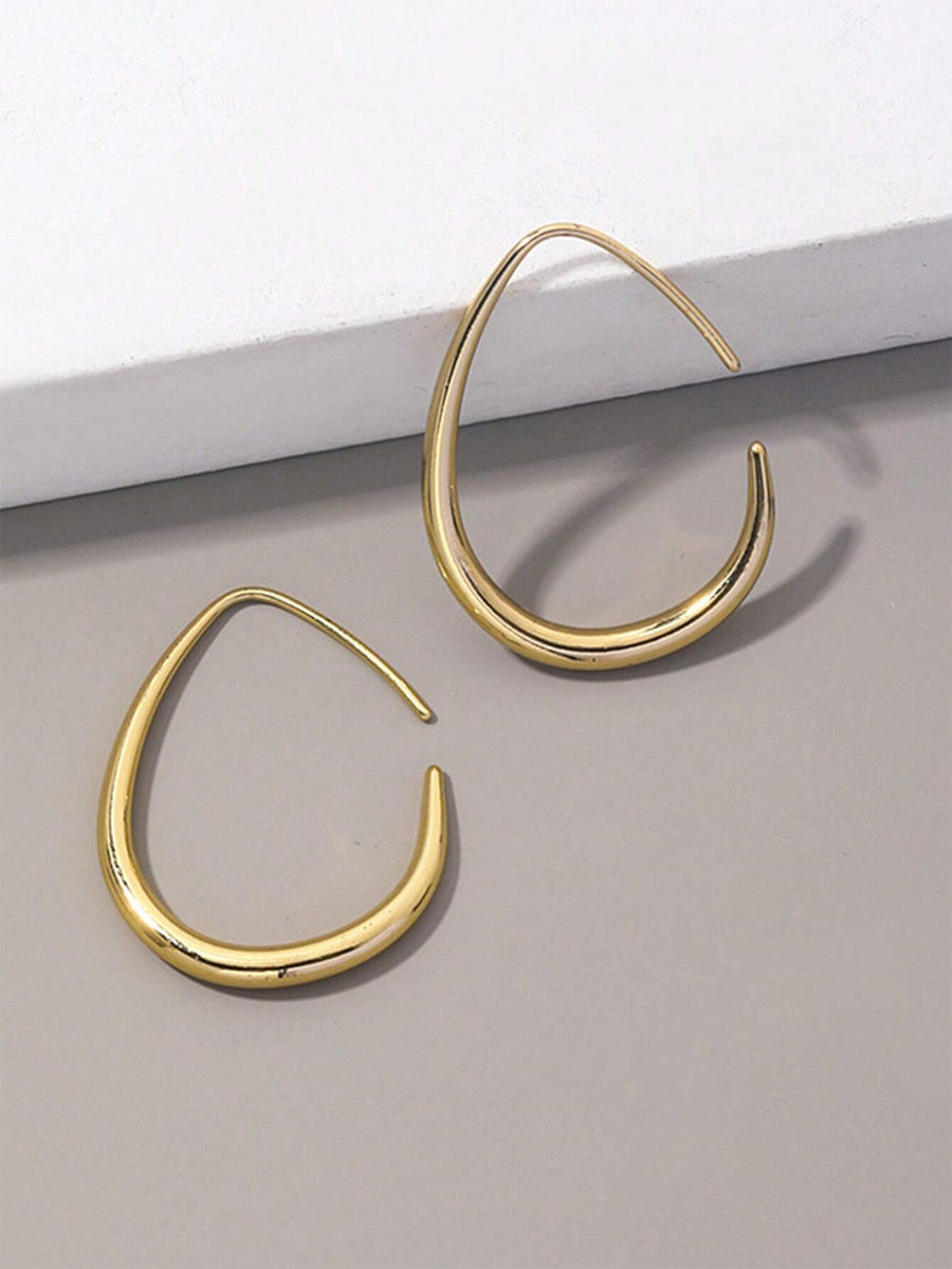 Gold Tear Earrings