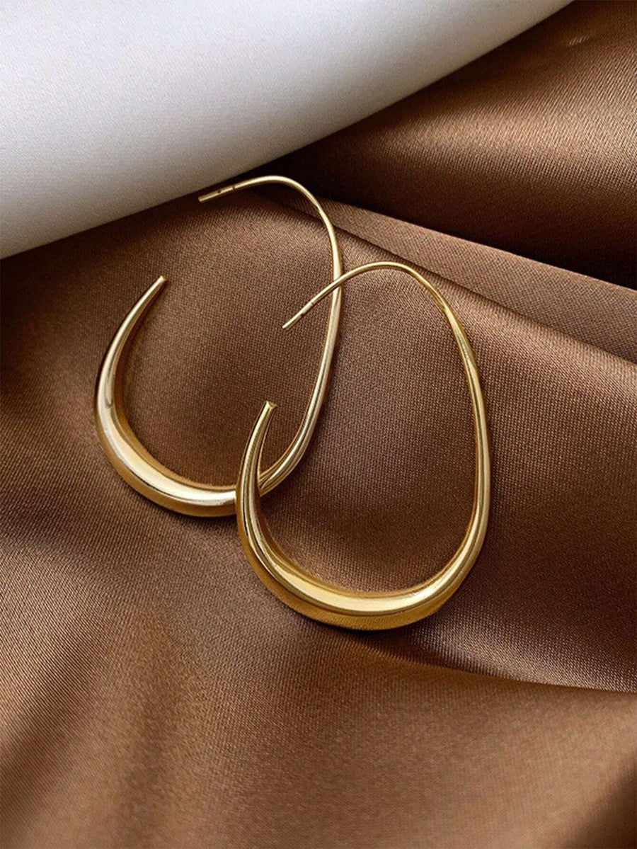 Gold Tear Earrings