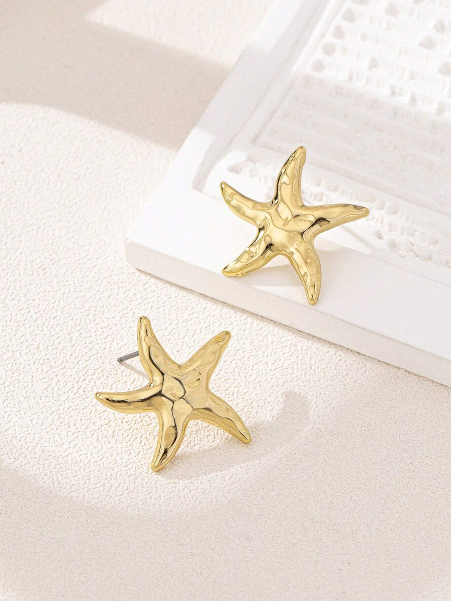 Gold Star Earrings