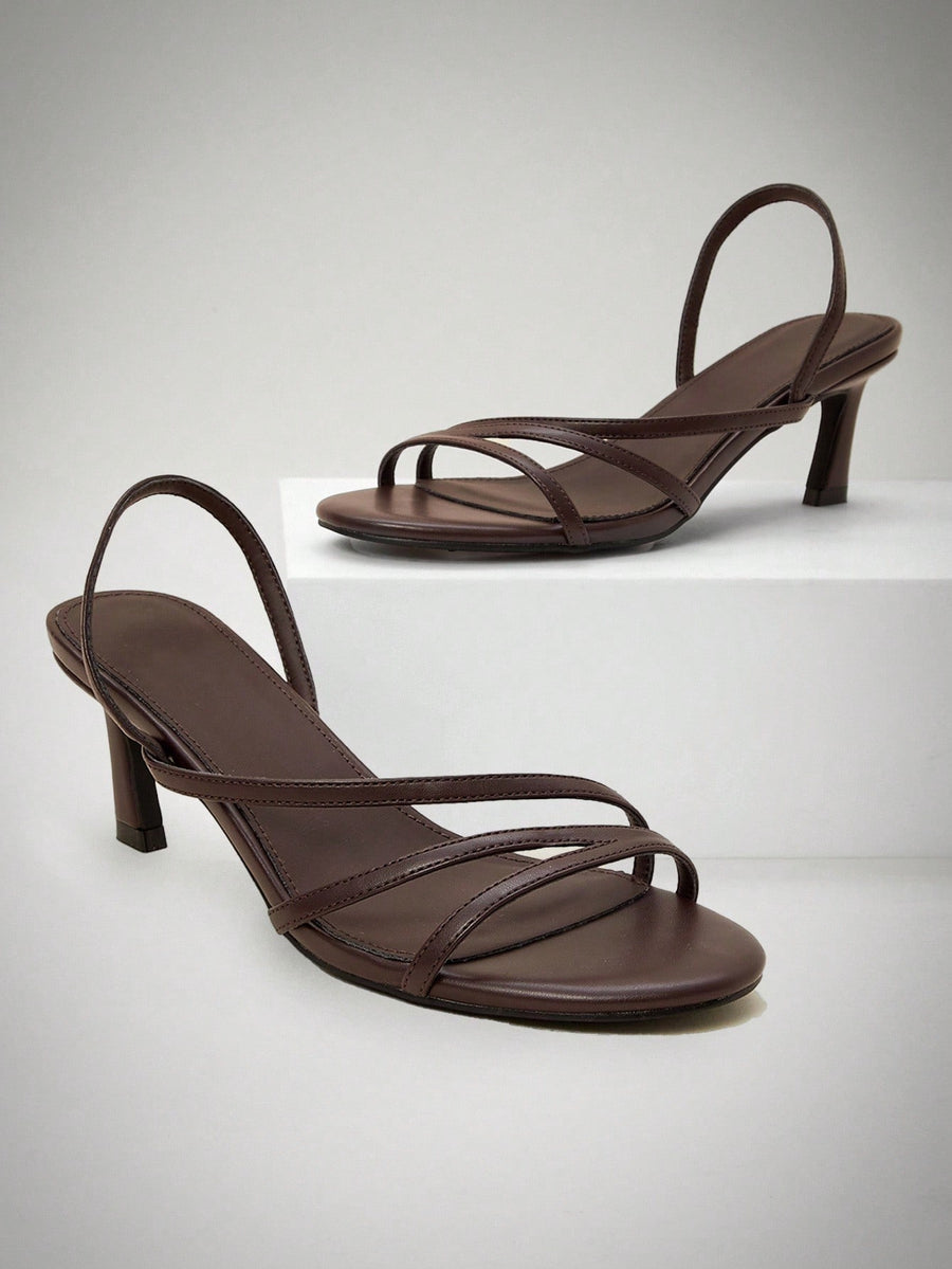 Maron Suisse High Heel - Dark brown
