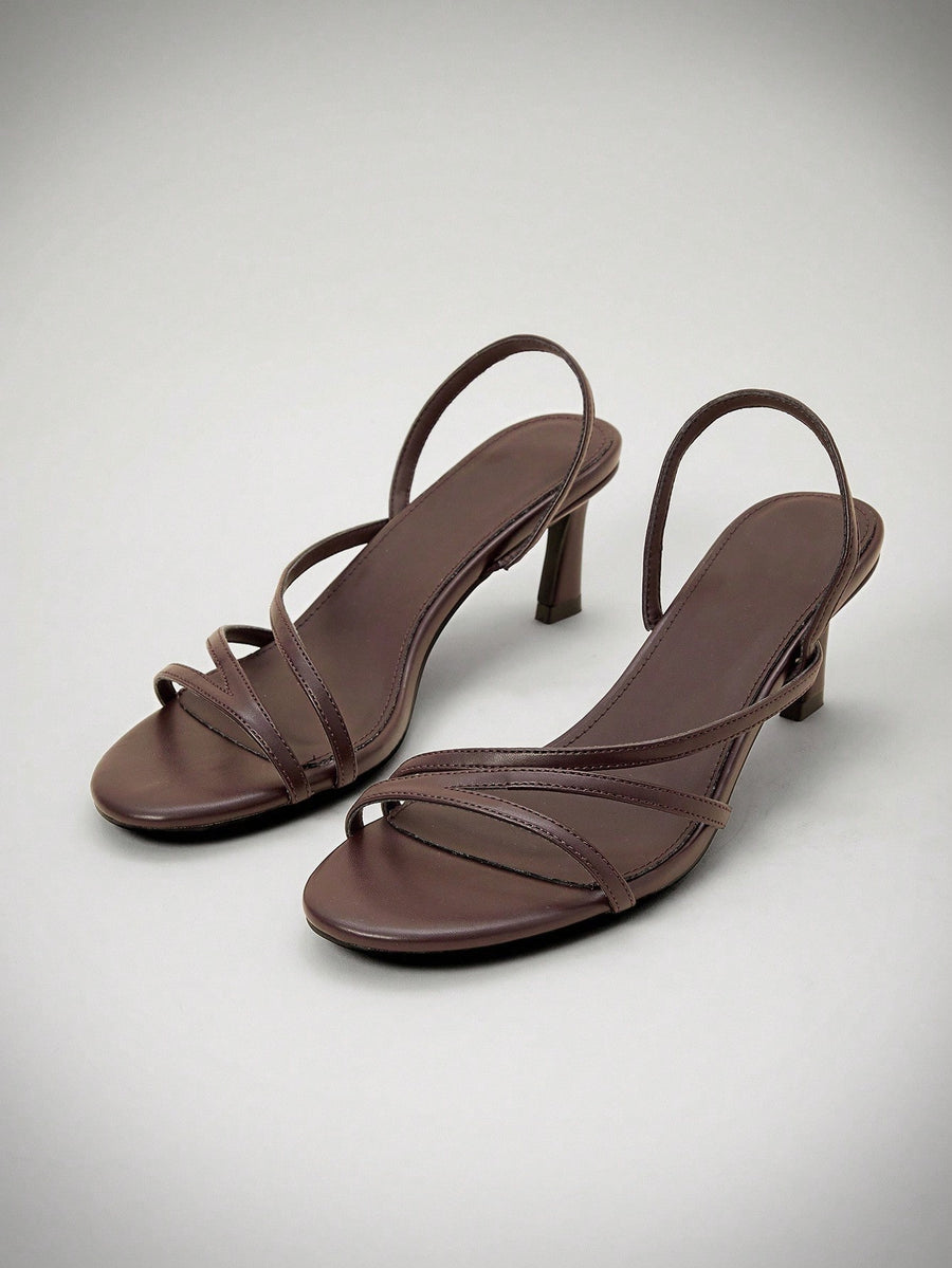 Maron Suisse High Heel - Dark brown
