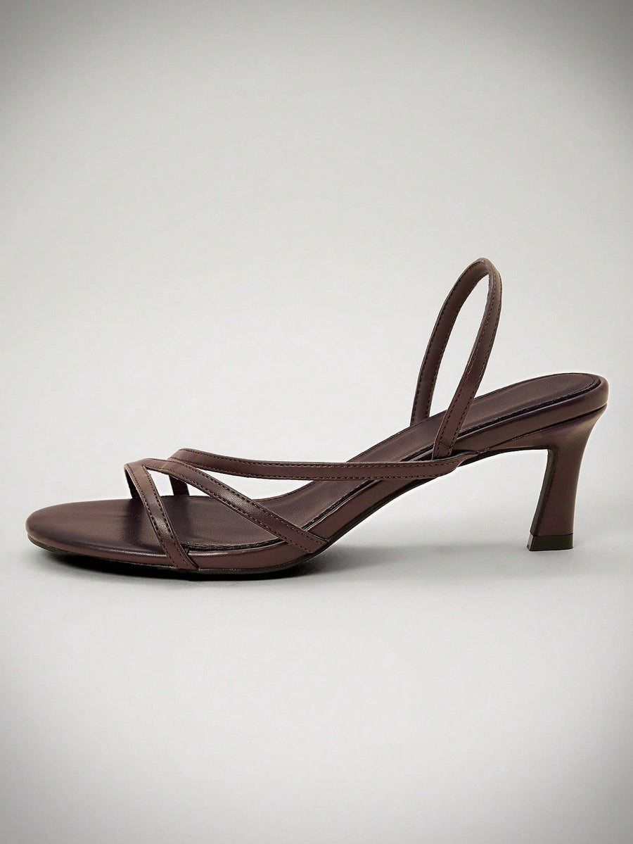 Maron Suisse High Heel - Dark brown