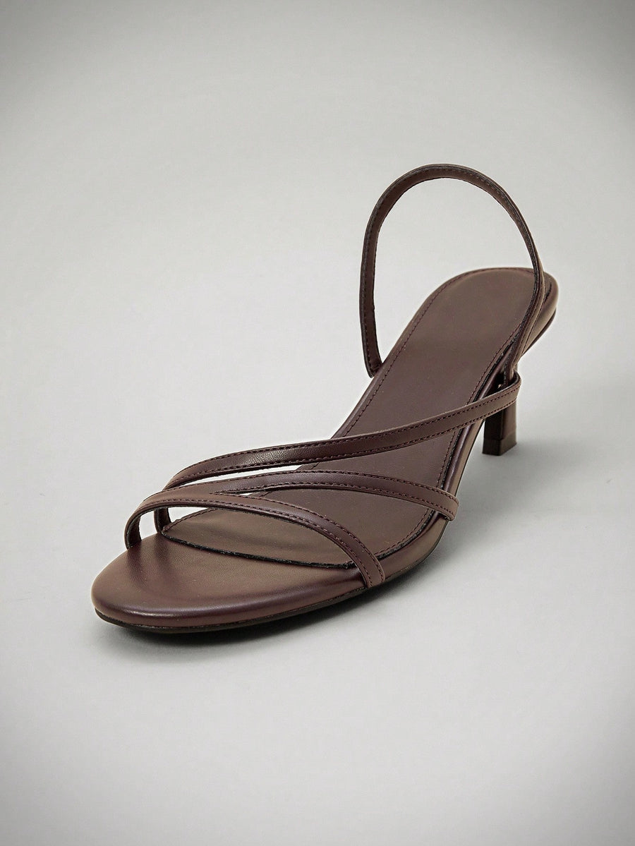 Maron Suisse High Heel - Dark brown