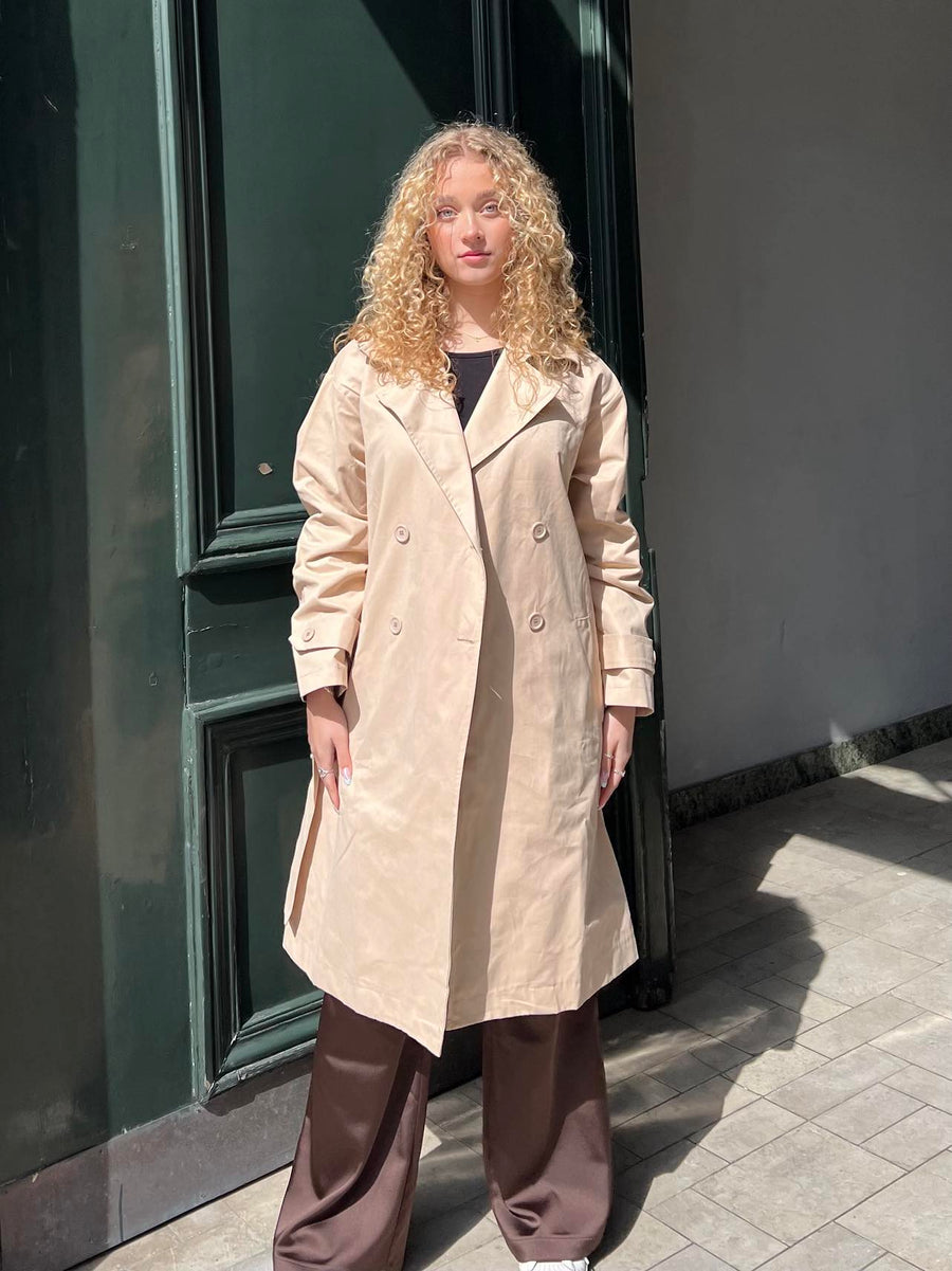 Beige Classic Trench Coat