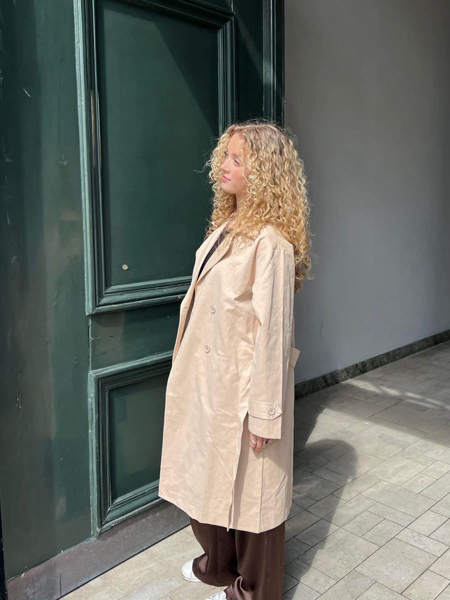 Beige Classic Trench Coat