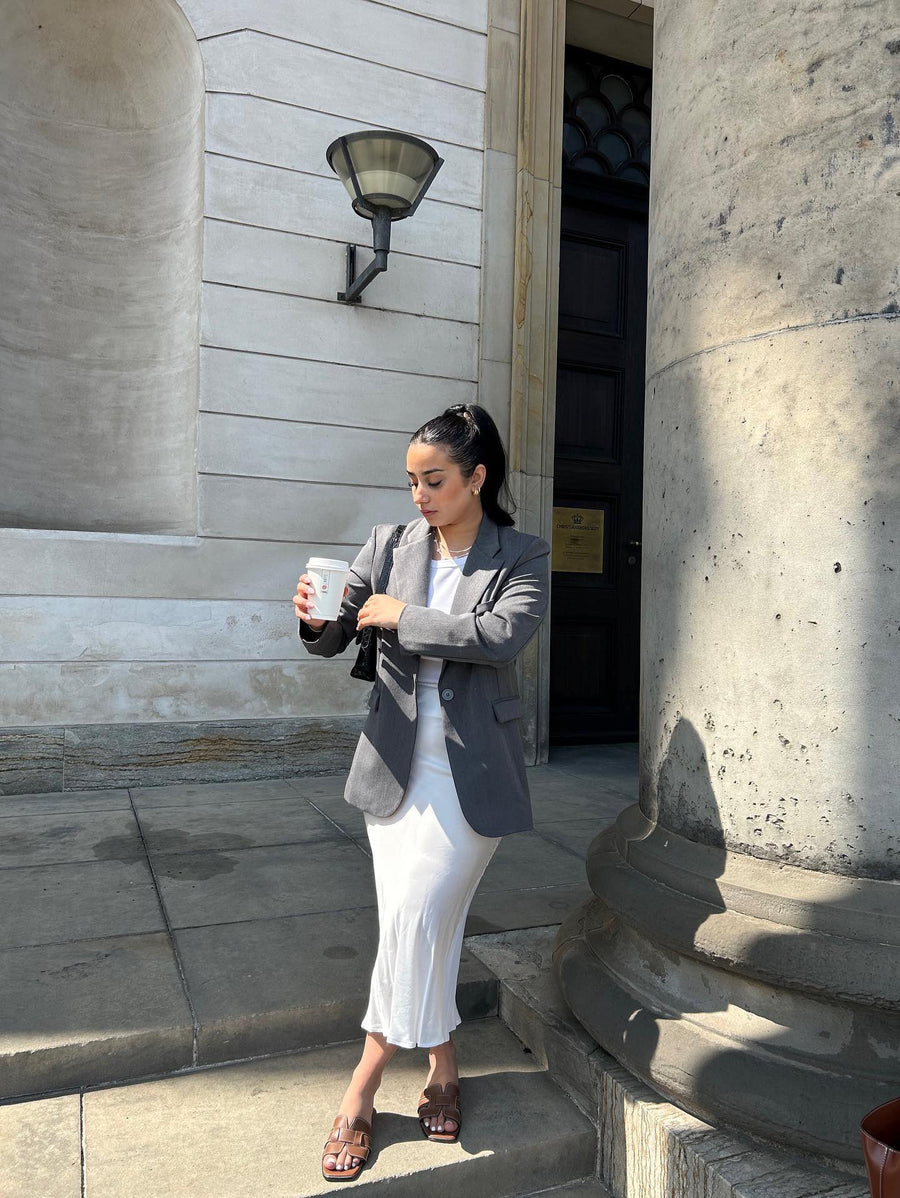 Gray Oversized Blazer