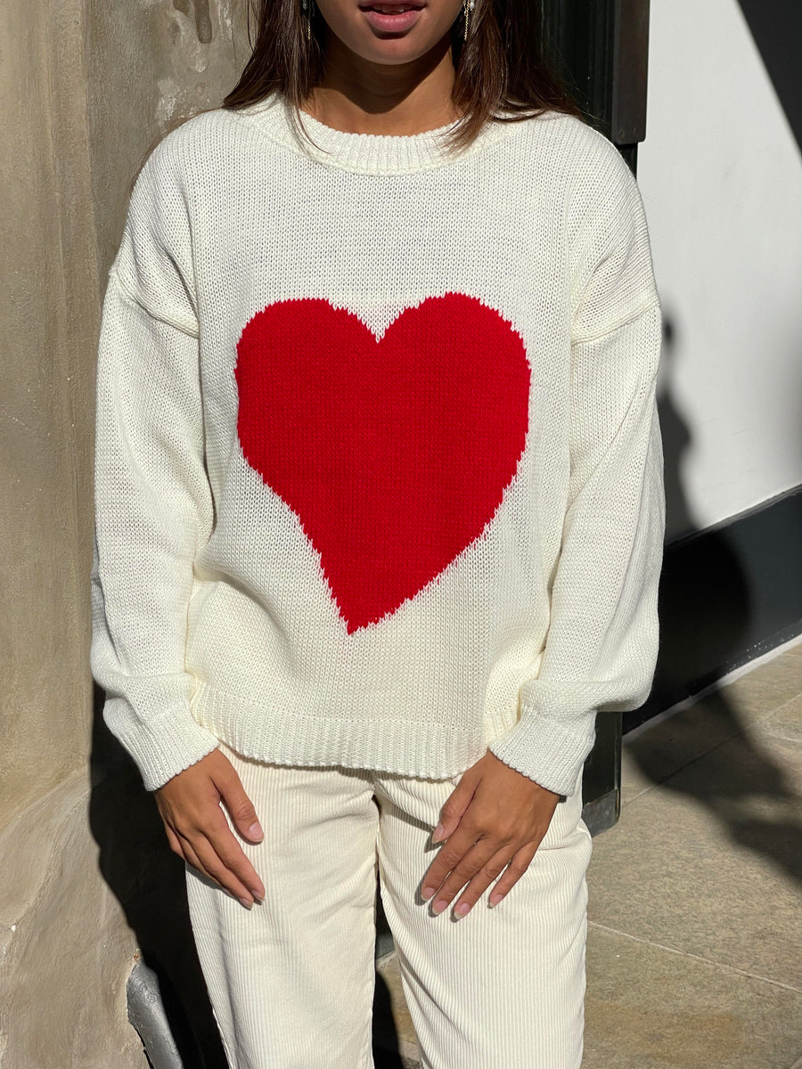 Sweetheart Knit Sweater