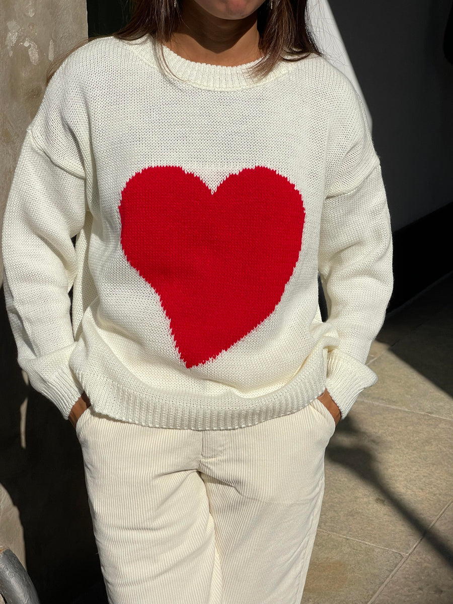 Sweetheart Knit Sweater