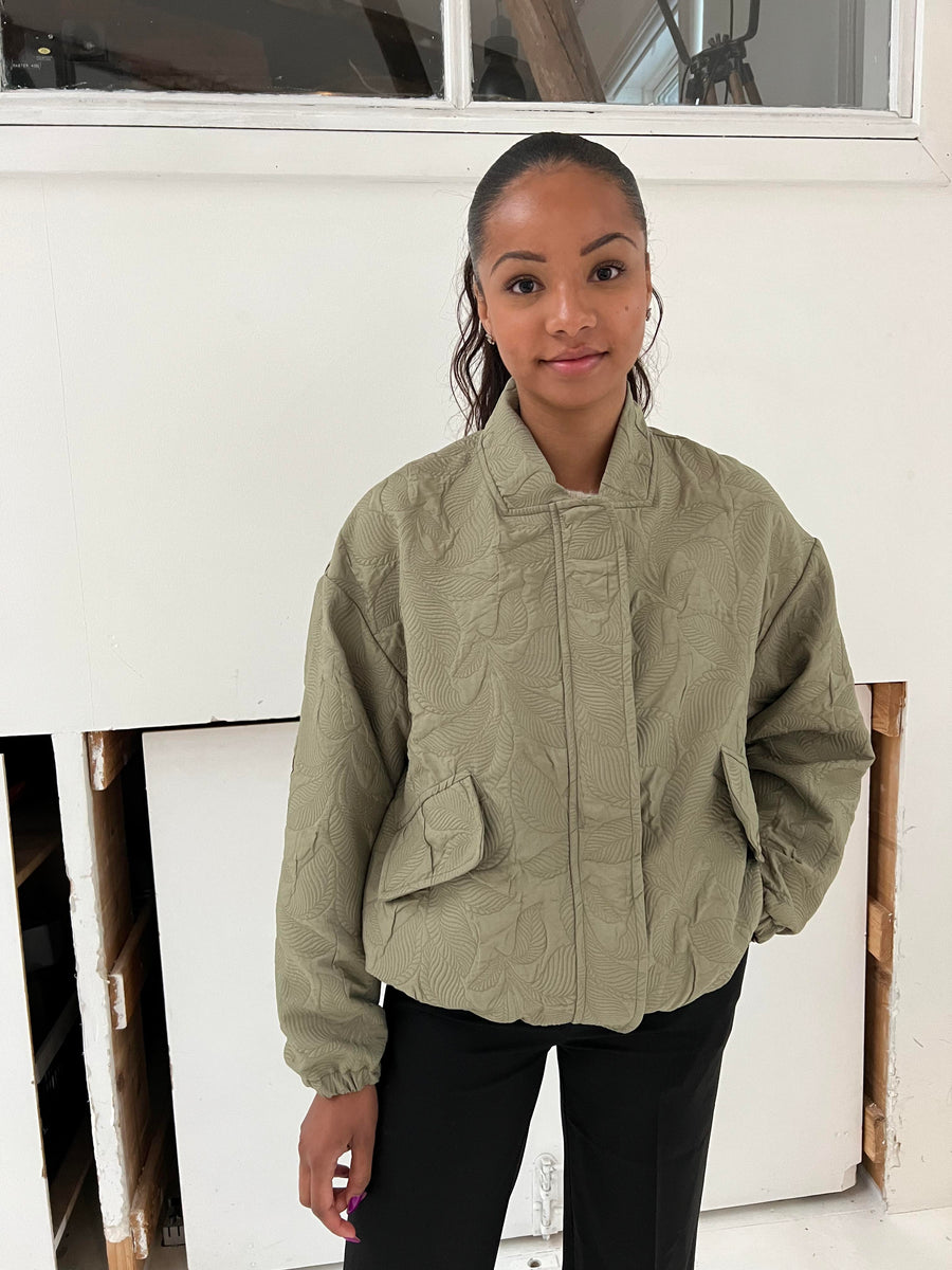 Sage Green Bomber Jacket