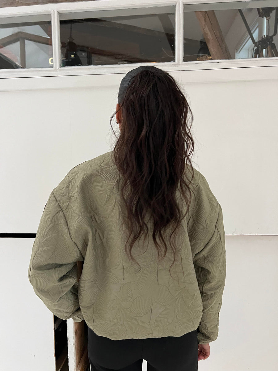 Sage Green Bomber Jacket