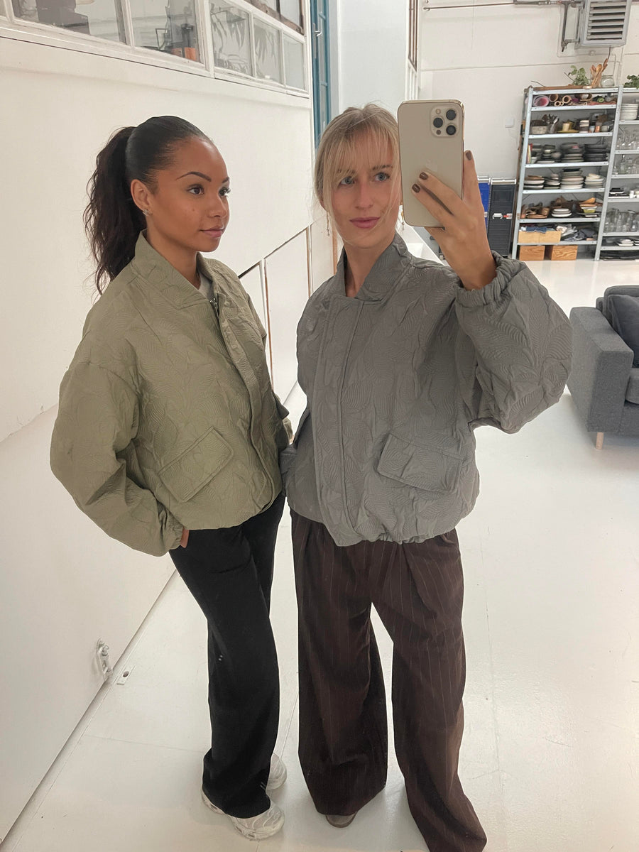 Sage Green Bomber Jacket