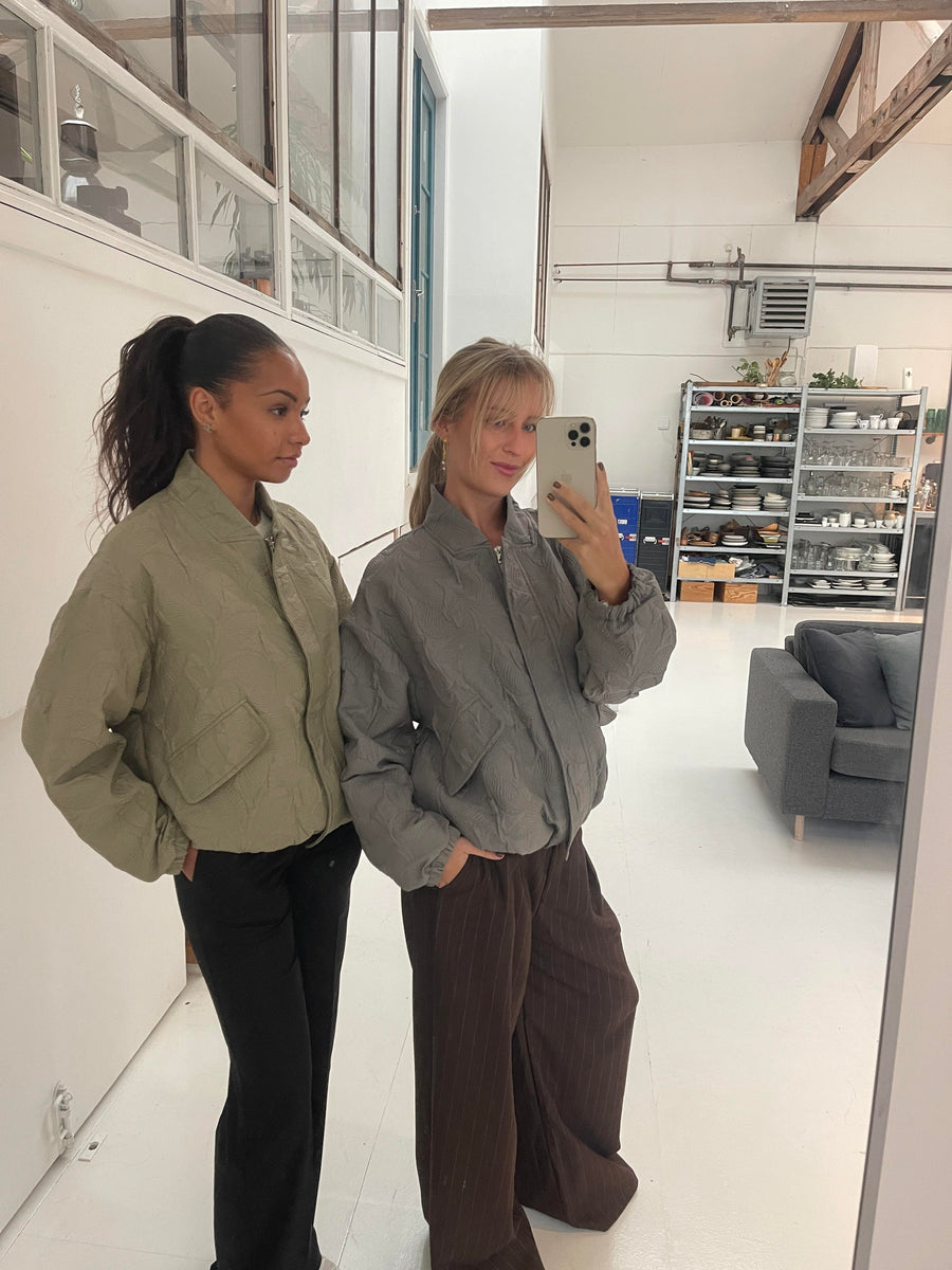 Sage Green Bomber Jacket