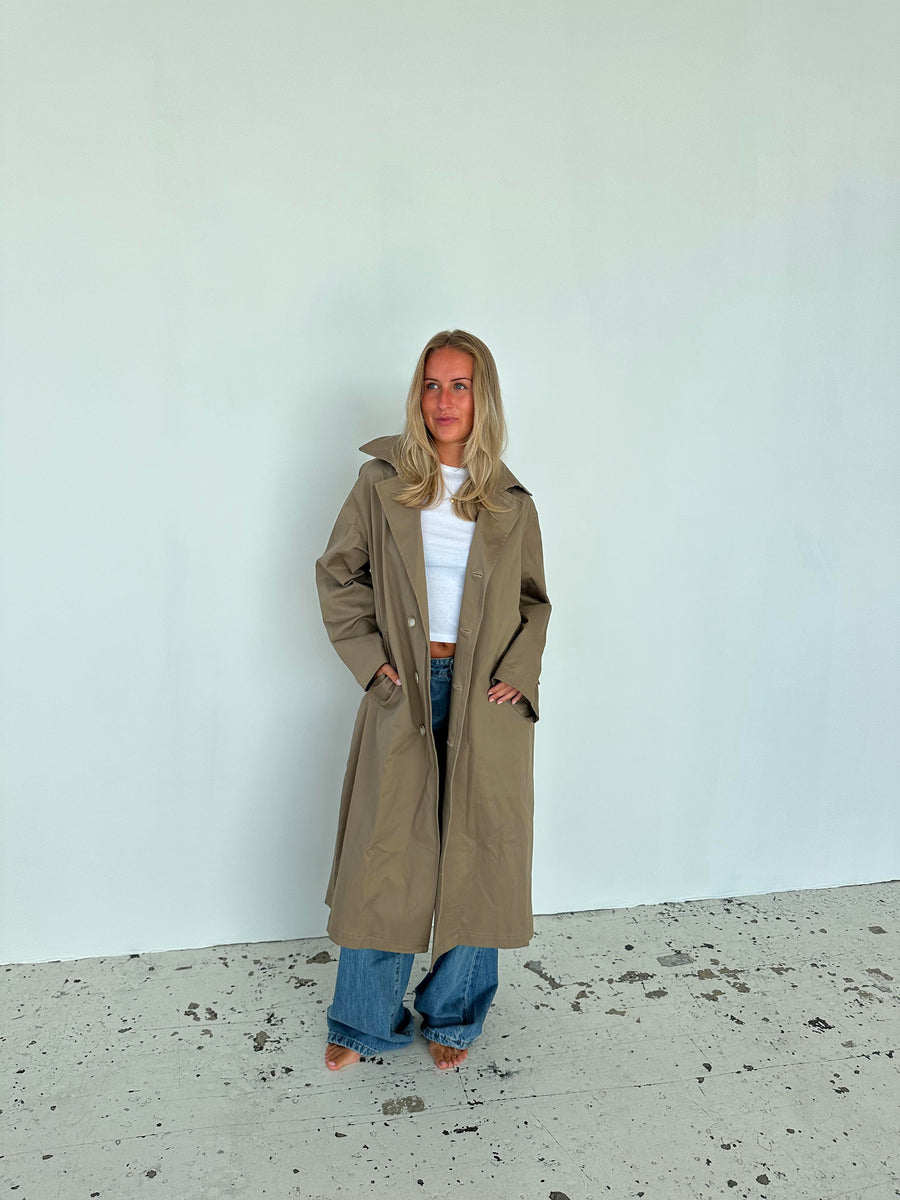 Classic Taupe Trench Coat