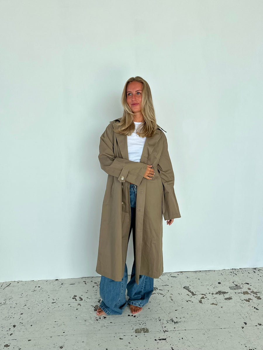 Classic Taupe Trench Coat
