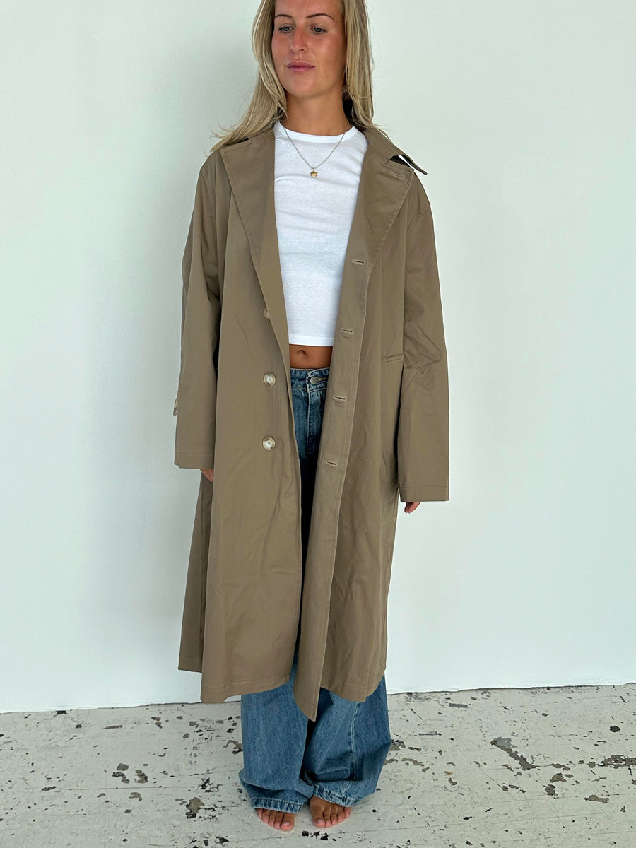 Classic Taupe Trench Coat