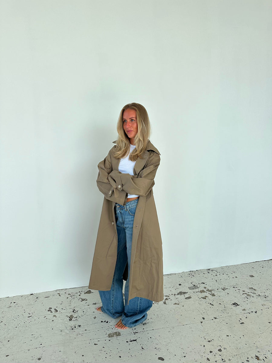 Classic Taupe Trench Coat