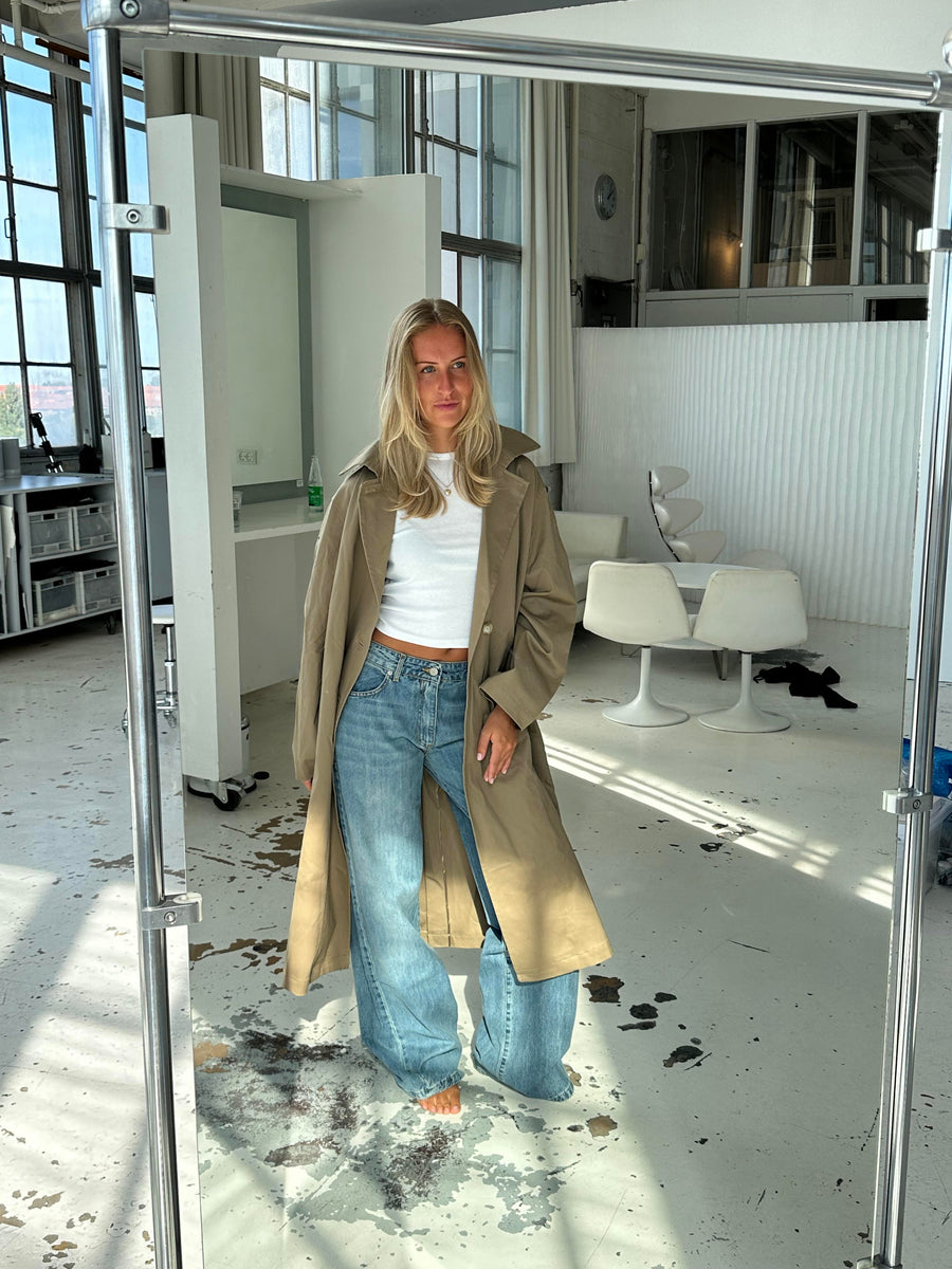 Classic Taupe Trench Coat