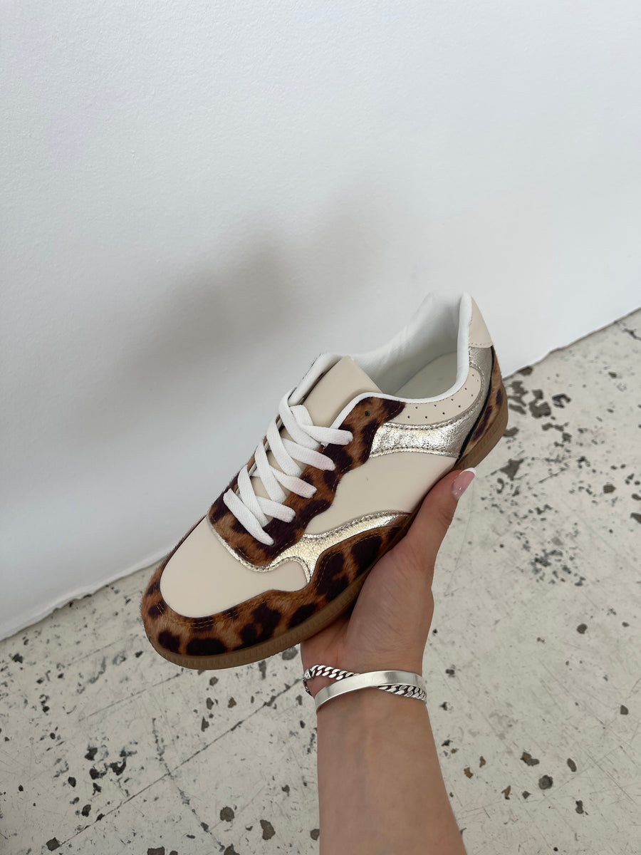 Apia sneakers with leopard print - White/Leopard