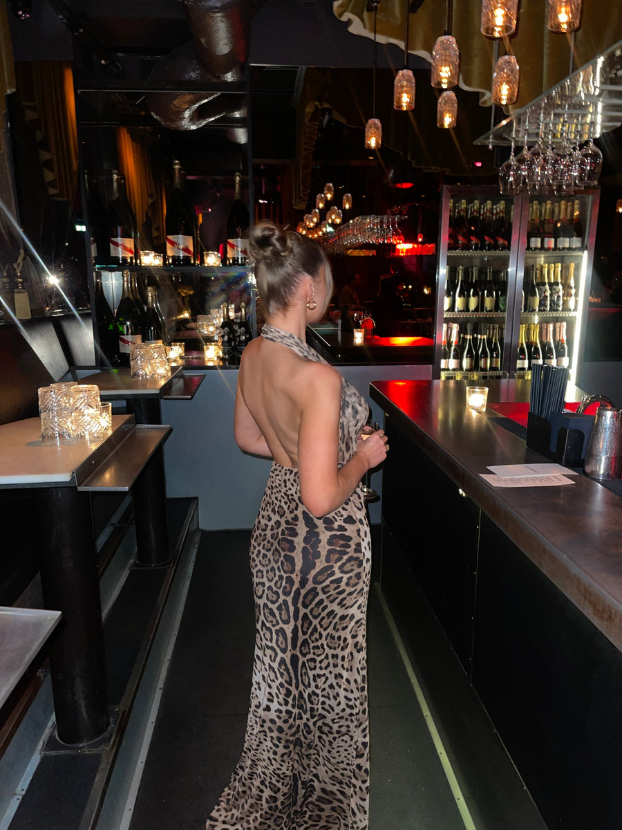 Columbine Maxi Dress - leopard