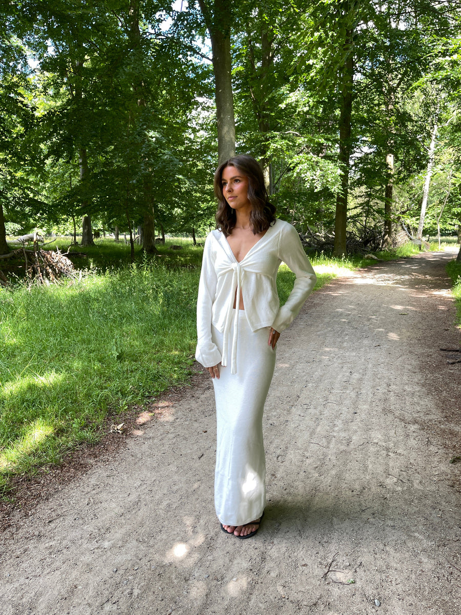 Tie-Front Knit Cardigan