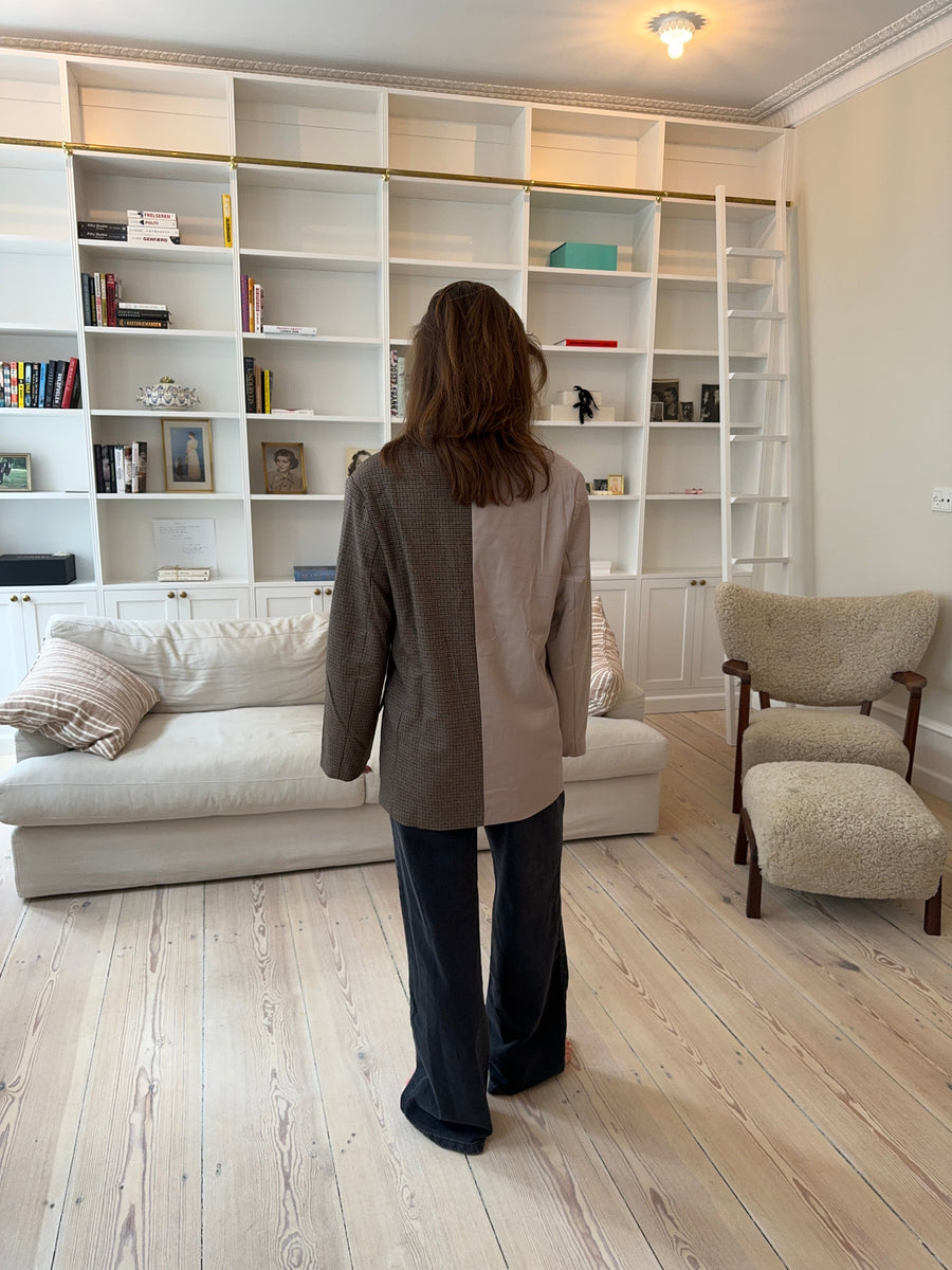 Two-Tone Oversized Blazer