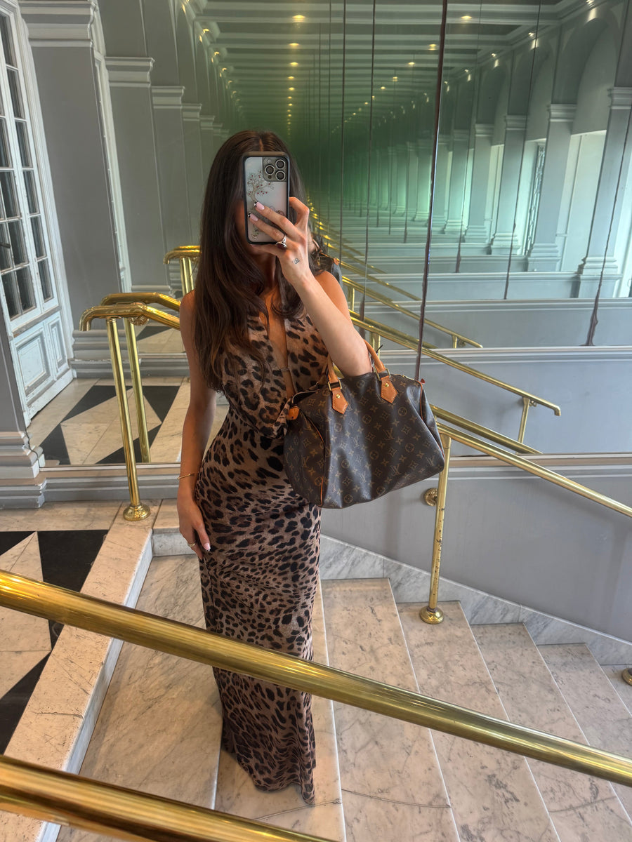 Columbine Maxi Dress - leopard