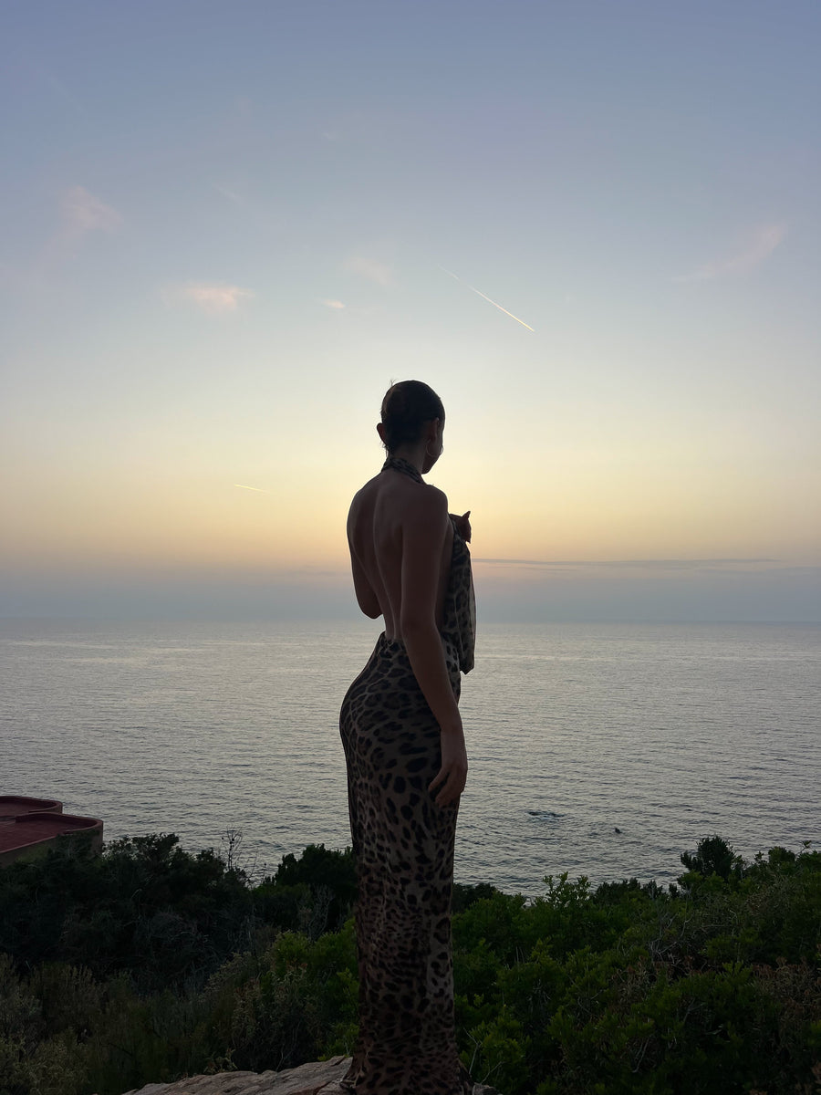 Columbine Maxi Dress - leopard