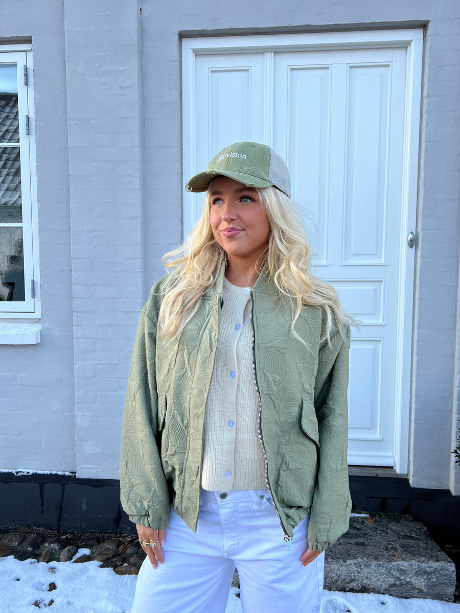 Sage Green Bomber Jacket