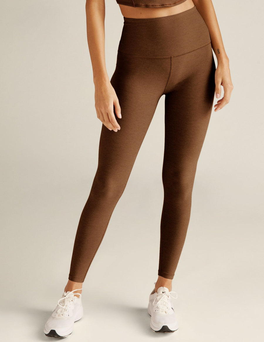 The Midi High Waisted Legging Mocha