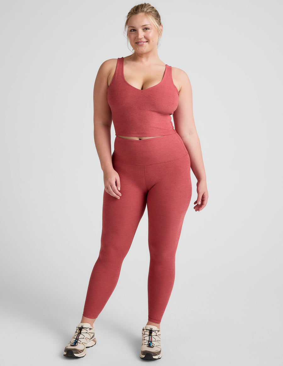 Midi High Waisted Legging Rose