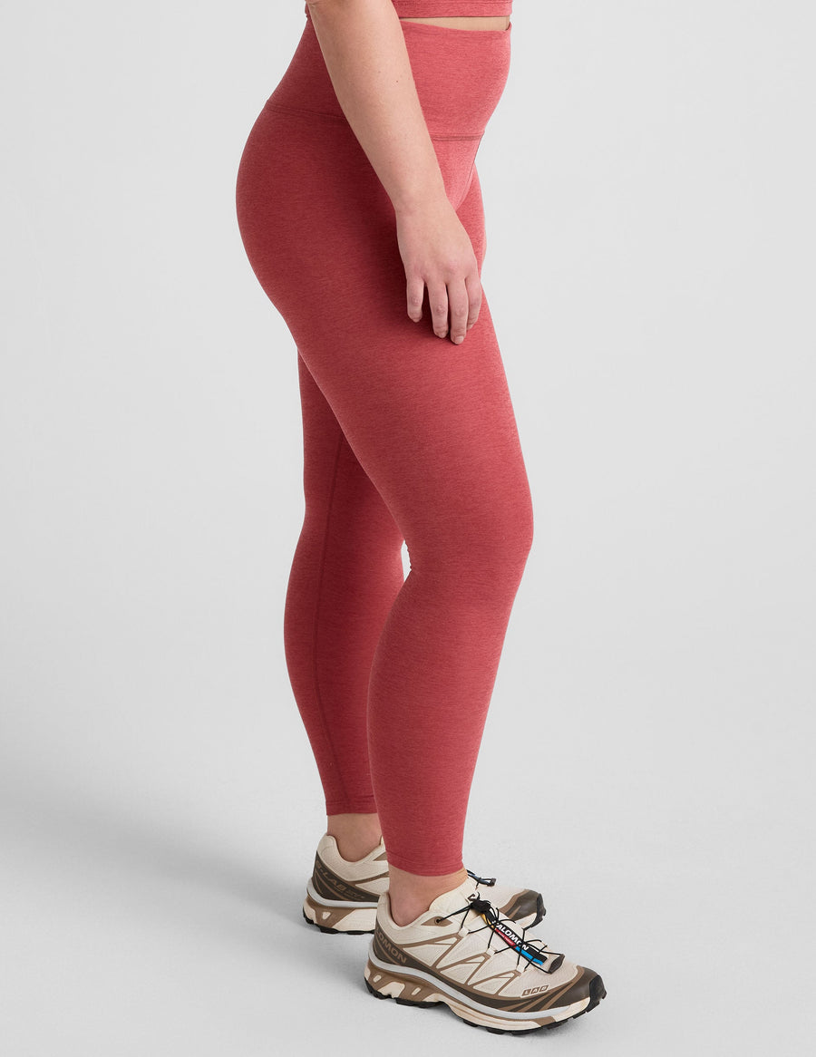 Midi High Waisted Legging Rose