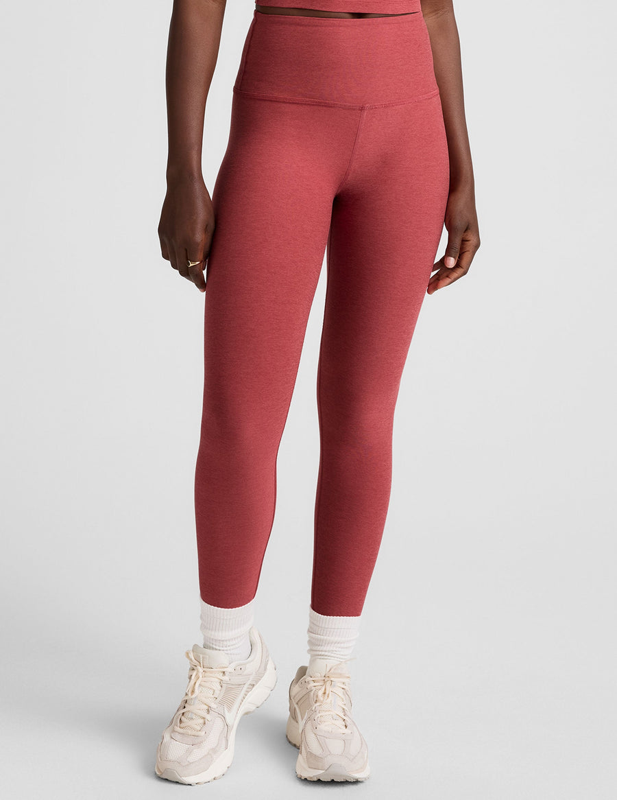 Midi High Waisted Legging Rose