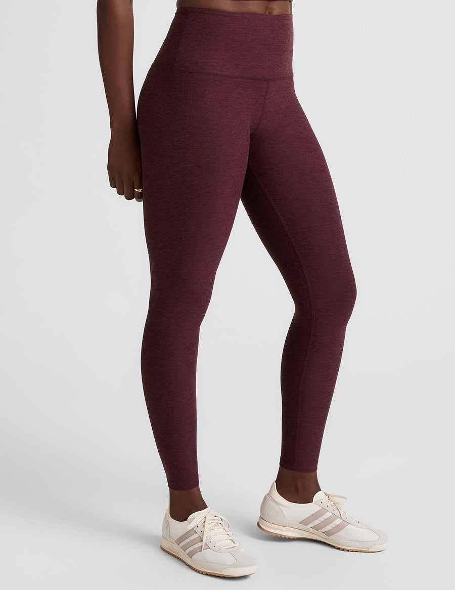 Midi High Waisted Legging Burgundy