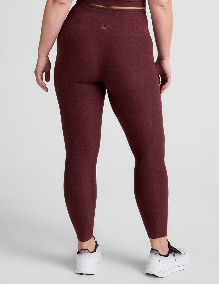 Midi High Waisted Legging Burgundy