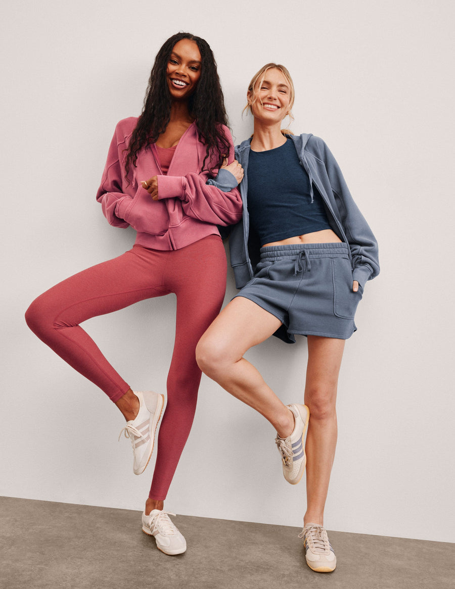 Midi High Waisted Legging Rose