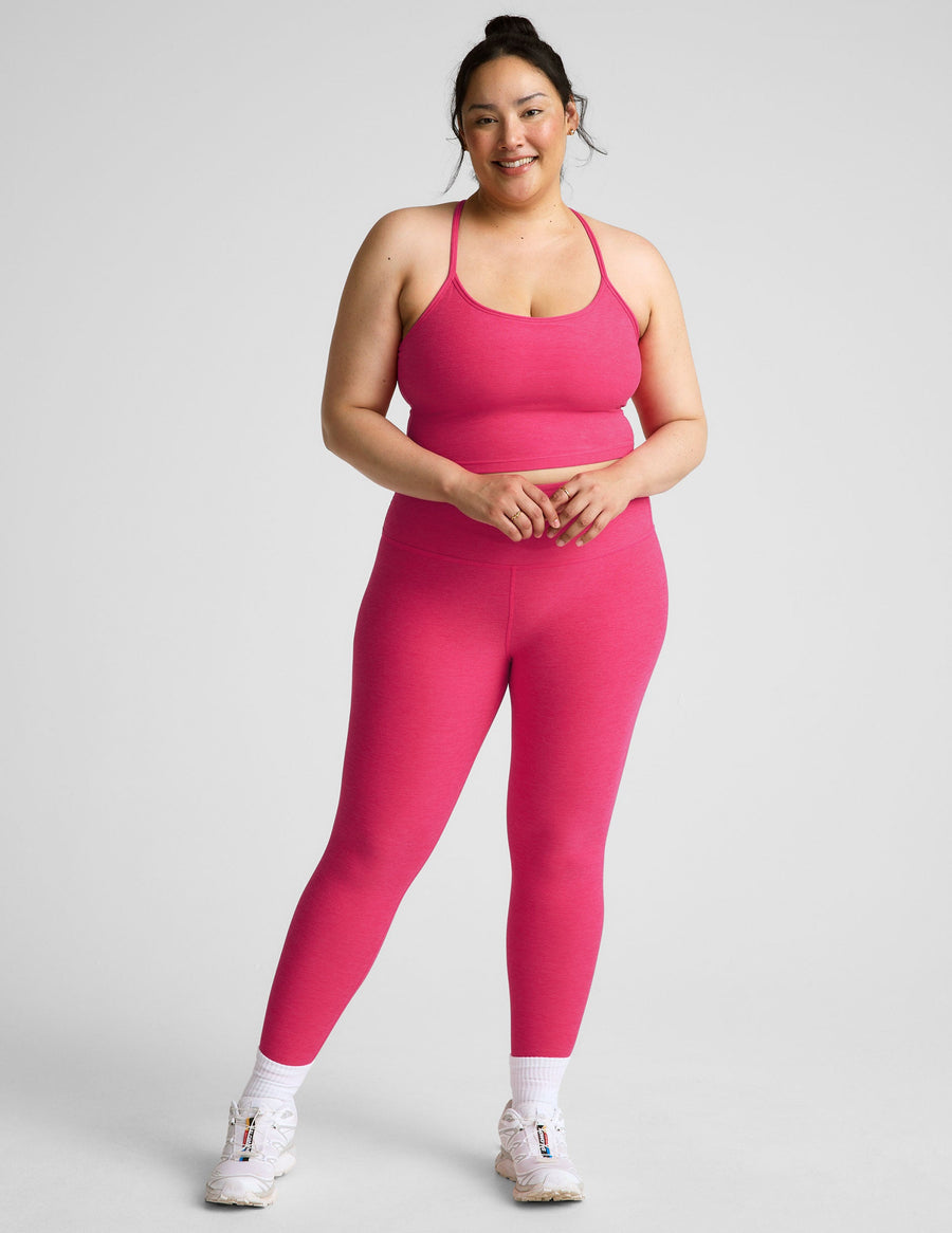 The Midi High Waisted Legging Vivid Pink