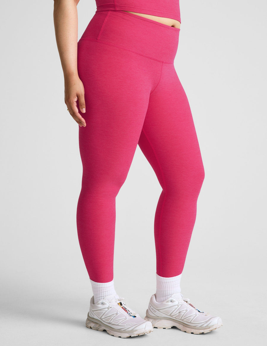 The Midi High Waisted Legging Vivid Pink