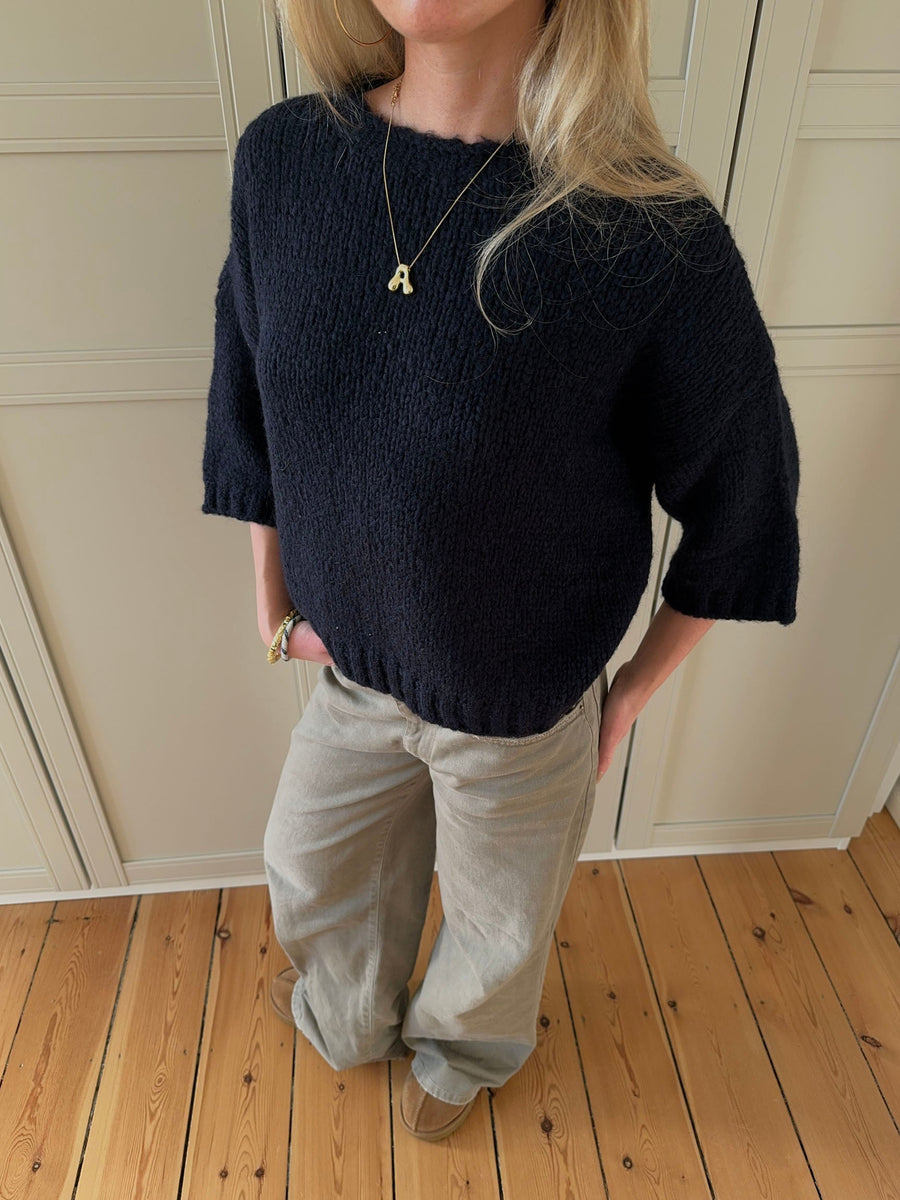 Classic Black Knit Sweater