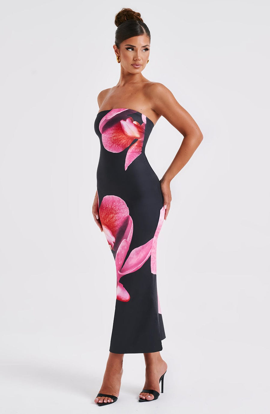Floral - Black Maxi Dress