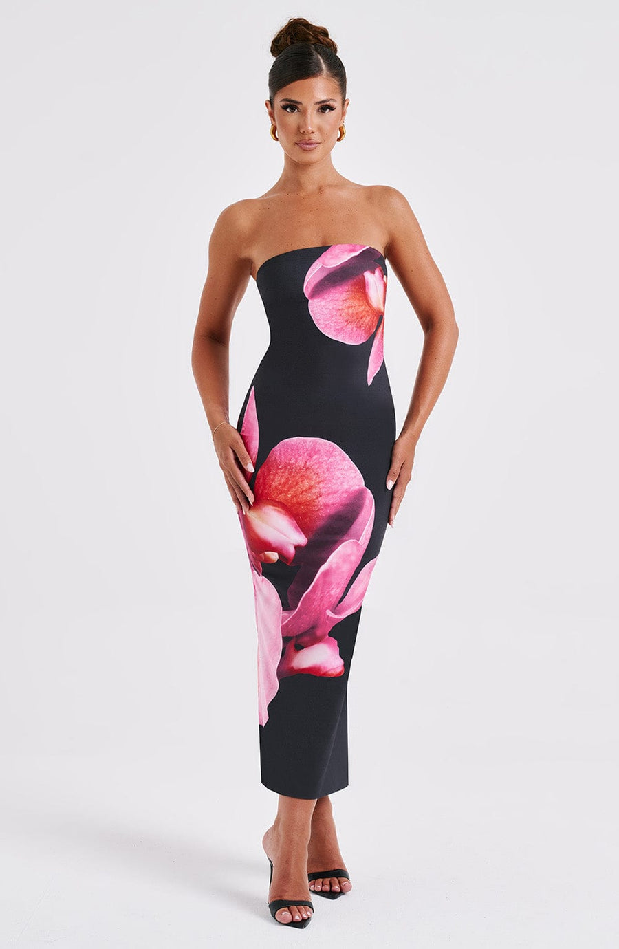 Floral - Black Maxi Dress