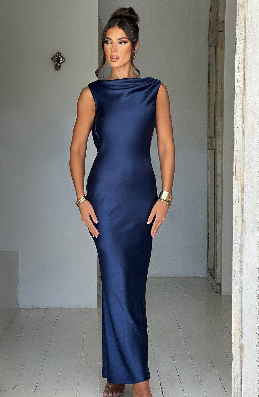 Azuri - Navy Maxi Dress