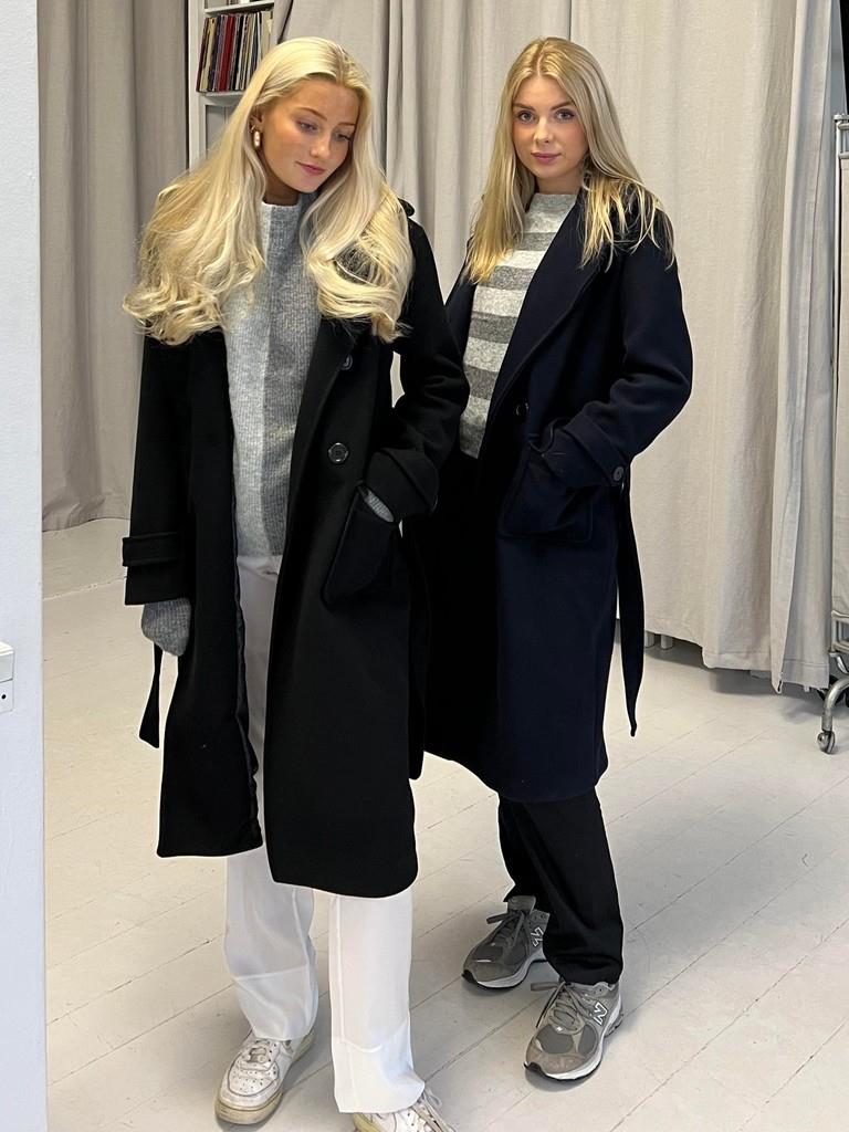Black Belted Trench Coat